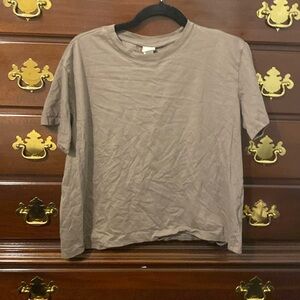 Brown basic t-shirt from h&m
